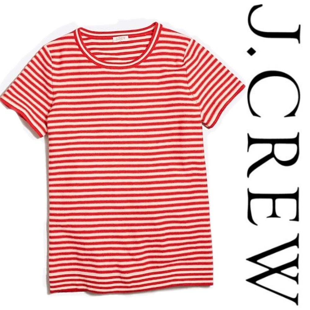 J. Crew Factory Size M Striped Short Sleeve